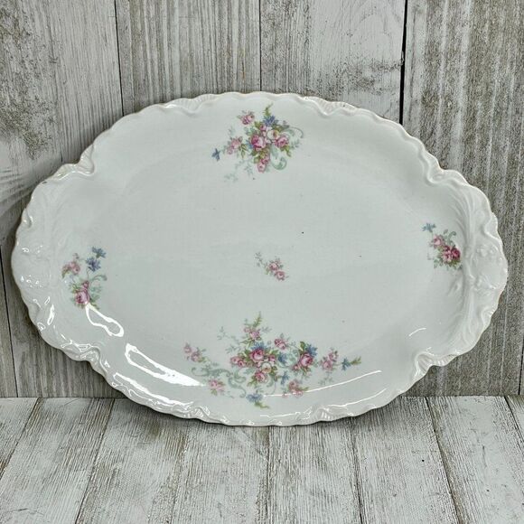 Antique Schönwald R.S.A.G. Bavaria Porcelain Covered Serving Dish, Platter, & Gr - Picture 3 of 14